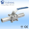 3PC Lengthen Ball Valve with Pad